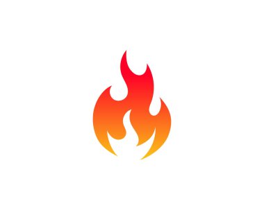 Ateş vektörü çizim şablonunu ateşle