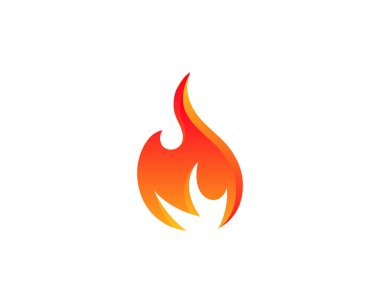 Ateş vektörü çizim şablonunu ateşle