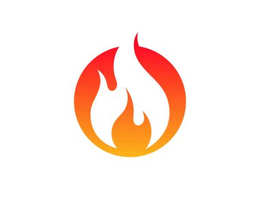 Ateş vektörü çizim şablonunu ateşle