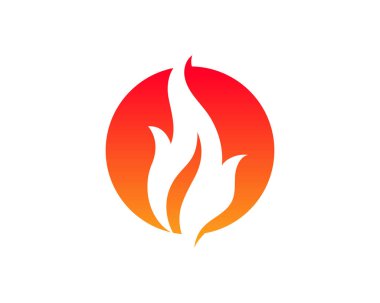 Ateş vektörü çizim şablonunu ateşle