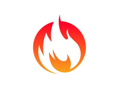 Ateş vektörü çizim şablonunu ateşle