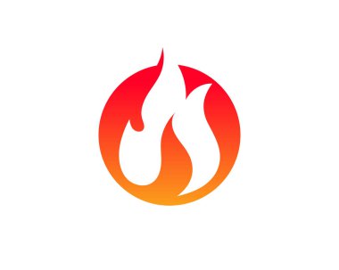 Ateş vektörü çizim şablonunu ateşle