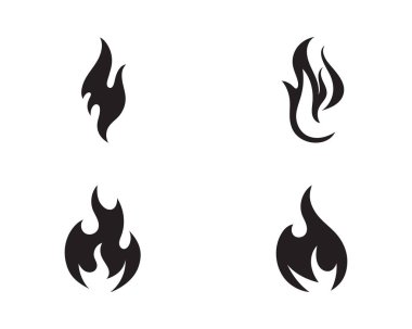 Ateş vektörü çizim şablonunu ateşle