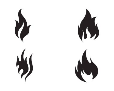 Ateş vektörü çizim şablonunu ateşle