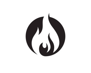 Ateş vektörü çizim şablonunu ateşle