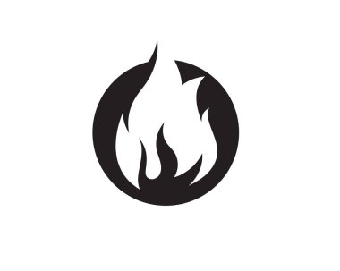 Ateş vektörü çizim şablonunu ateşle