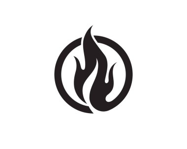 Ateş vektörü çizim şablonunu ateşle