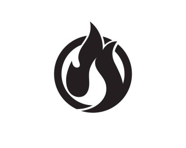 Ateş vektörü çizim şablonunu ateşle