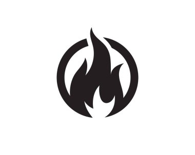 Ateş vektörü çizim şablonunu ateşle