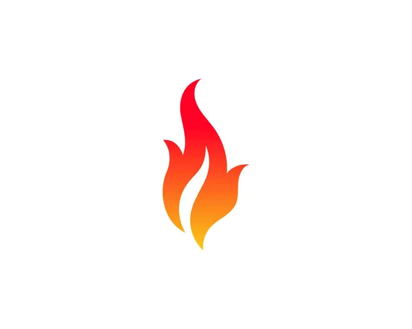 Feuer Flammenvektor Illustration Design Vorlage — Stockvektor