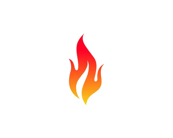 Feuer Flammenvektor Illustration Design Vorlage — Stockvektor