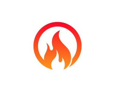 Ateş vektörü çizim şablonunu ateşle