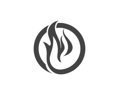 Ateş vektörü çizim şablonunu ateşle