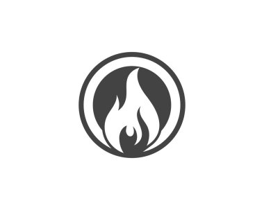 Ateş vektörü çizim şablonunu ateşle