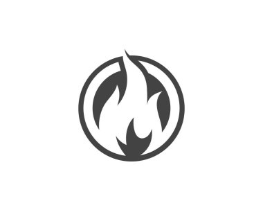 Ateş vektörü çizim şablonunu ateşle