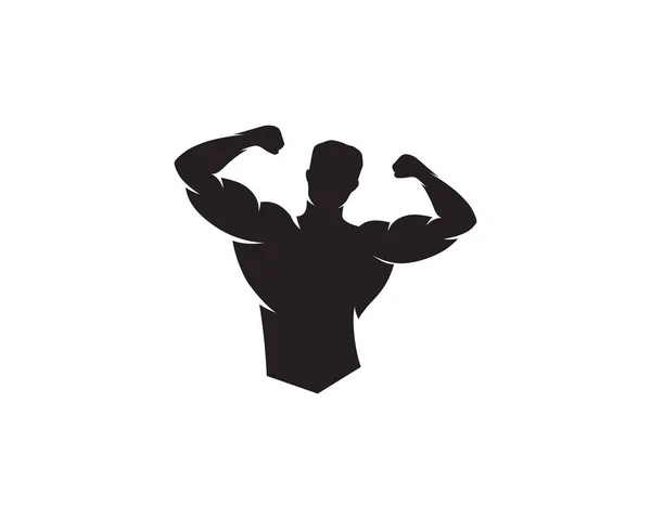 Vektorobjekt Ikoner Idrettsetikett Gym Skilt Fitness Logo Design – stockvektor