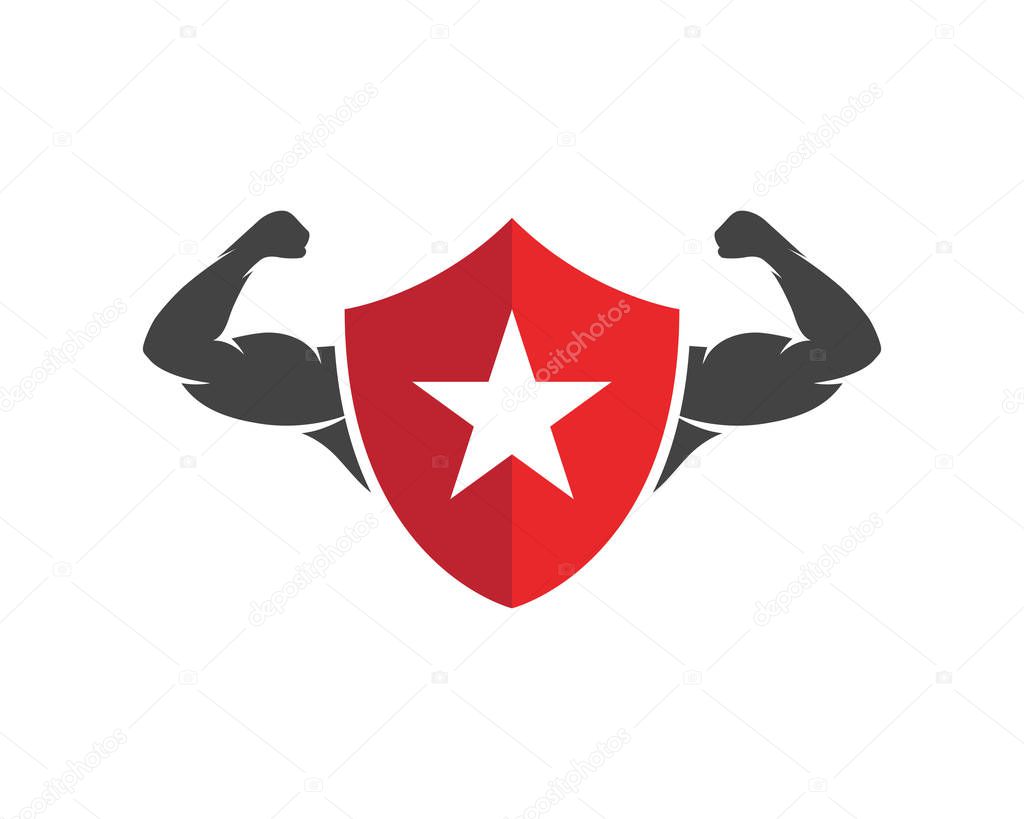 Vector object and Icons for Sport Label, Gym Badge, Fitness Logo Design