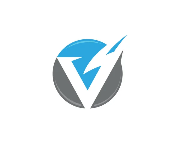 Brev Blixt Logotyp Mall Vektor Ikon Illustration Design — Stock vektor