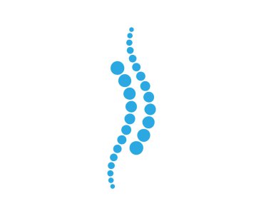 Omurga teşhis sembolü logo şablonu vektör illüstrasyon tasarımı 