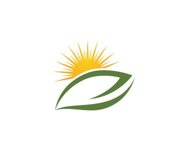 Yeşil ağaç yaprağı ekoloji doğa elementi vektörü logoları