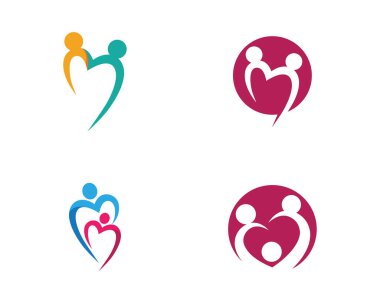 Topluluk, ağ ve sosyal simge tasarım şablonu