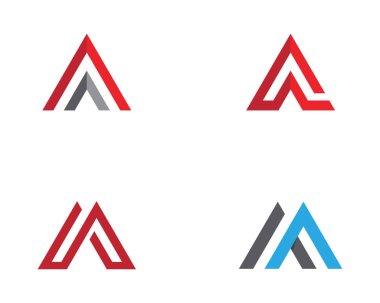 Bir Harf Logo Şablonu vektör illüstrasyon tasarımı