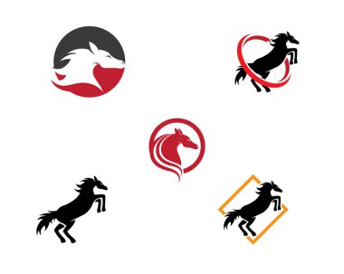 At Logosu Şablonu Vektör resimleme tasarımı