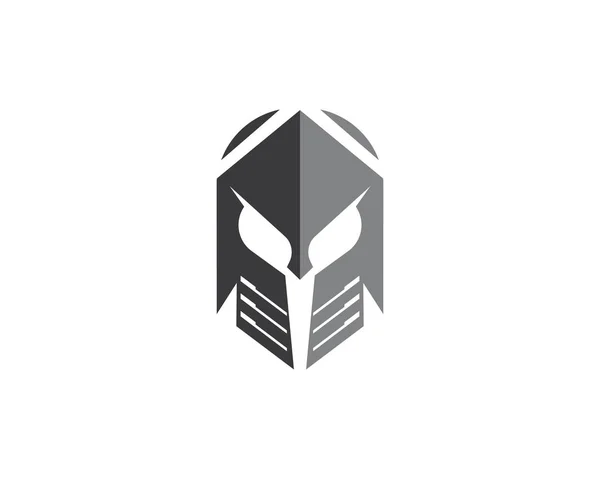 Дизайн Векторной Иконки Логотипа Спартанского Шлема — стоковый вектор