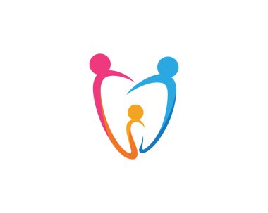 Diş logosu Şablon vektör çizim simgesi tasarımı