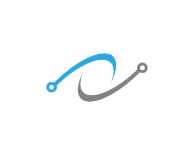 Circuit Logo Şablonu vektör resimleme simgesi tasarımı