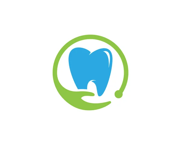 Logotipo Dental Modelo Vetor Ilustração Ícone Design — Vetor de Stock