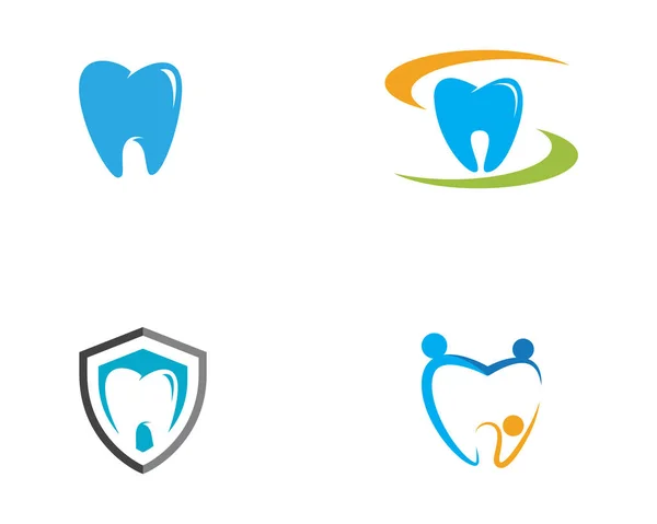 Logotipo Dental Plantilla Vector Ilustración Icono Diseño — Vector de stock