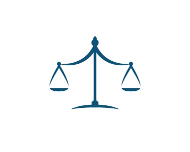 Adalet Kanunu Logo Şablonu vektör yanıltma tasarımı