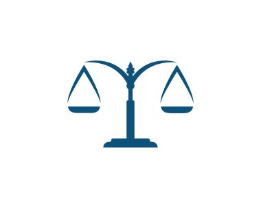 Adalet Kanunu Logo Şablonu vektör yanıltma tasarımı