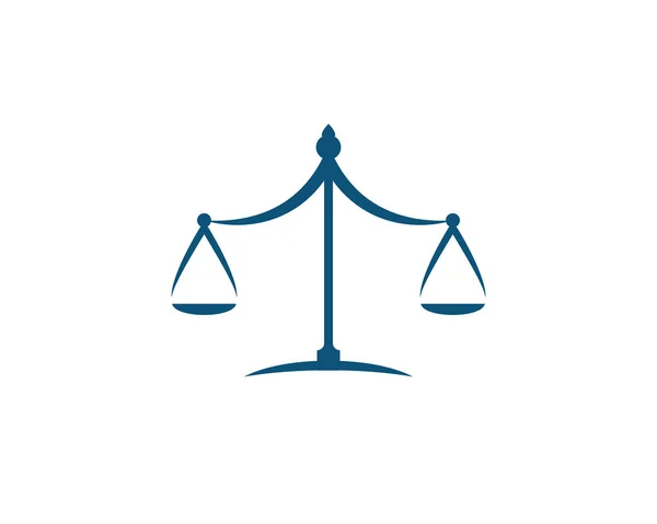 Legge Sulla Giustizia Logo Template Vector Illsutration Design — Vettoriale Stock