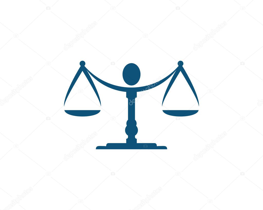 Justice law Logo Template vector illsutration design