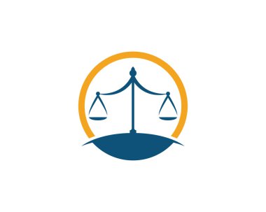 justice law Logo Template vector illsutration design clipart