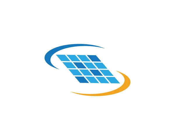 Návrh Vektoru Energetických Ikon Solárního Loga — Stockový vektor