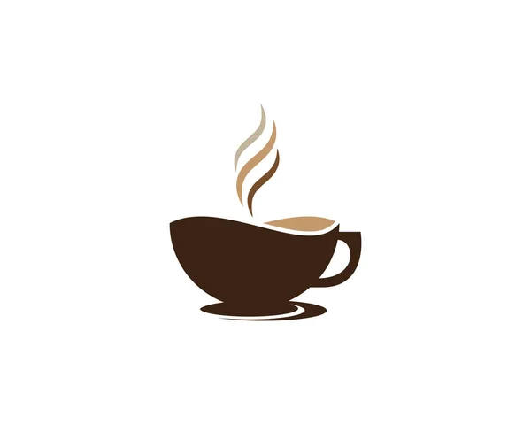 Copo Café Logo Template Vetor Ícone Design —  Vetores de Stock