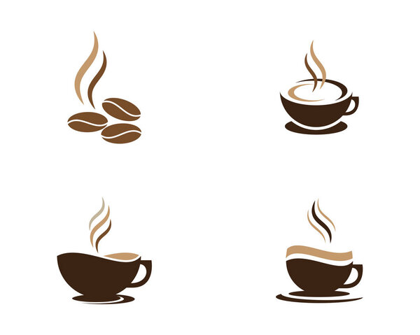 Coffee cup Logo Template vector icon design