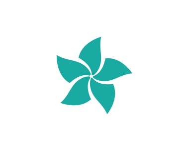 Güzellik Plumeria Simgesi Çiçek Tasarımı Çizim Şablonu