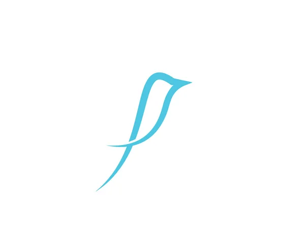 Modèle Logo Colombe Aile Oiseau Illustration Vectorielle — Image vectorielle