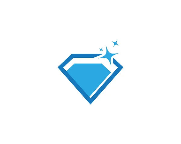 Logo Diamond Plantilla Vector Icono Ilustración Diseño — Vector de stock