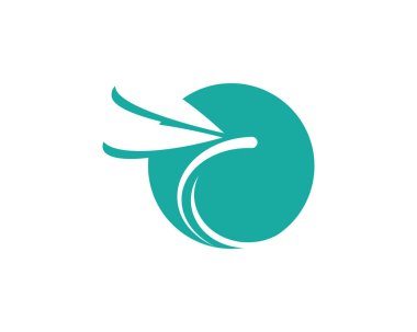 Yusufçuk resimleme simgesi tasarım şablonu vektörü