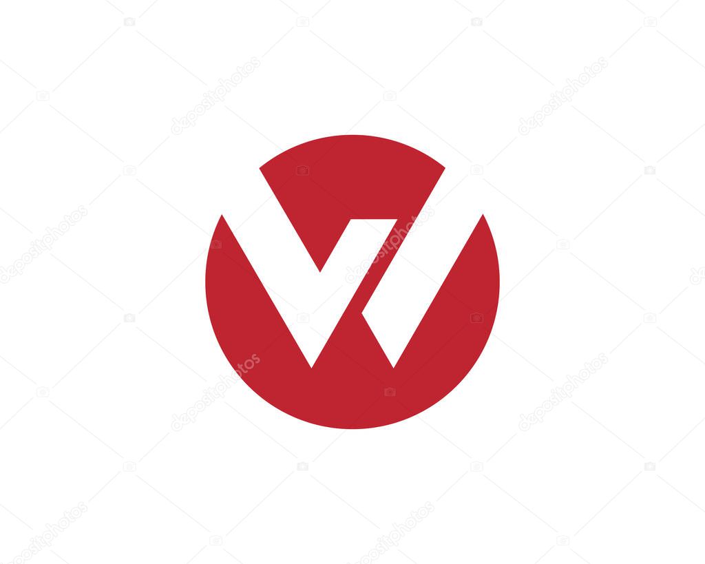 W Letter Logo Template vector illustration design