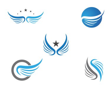 Falcon Logo Şablonu vektör çizimi tasarımı