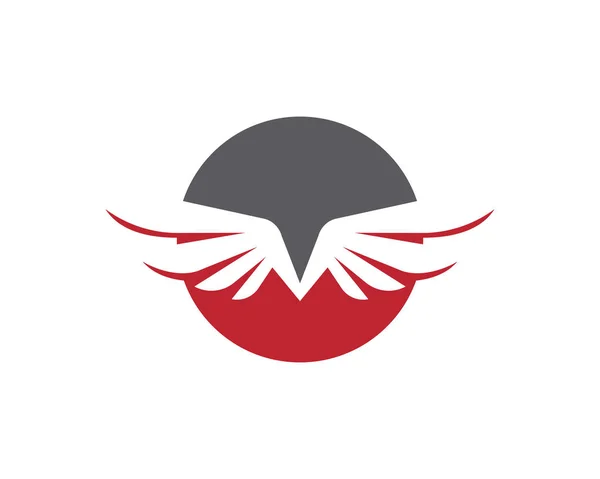 Falcon Logo Şablonu Vektör Çizimi Tasarımı — Stok Vektör