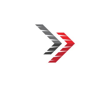 Ok vektör illüstrasyon simgesi Logo Şablonu tasarımı