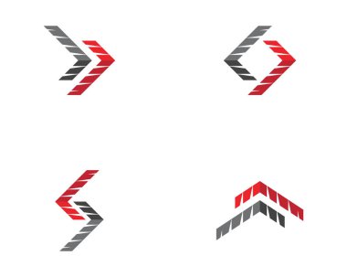 Ok vektör illüstrasyon simgesi Logo Şablonu tasarımı