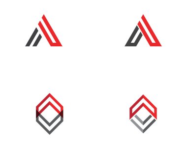 Bir Harf Logo Şablonu vektör illüstrasyon tasarımı